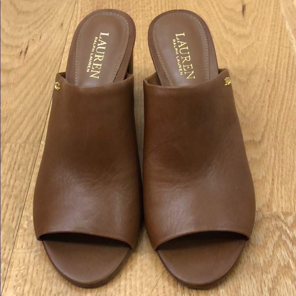 Ralph Lauren brown Mule Sandals